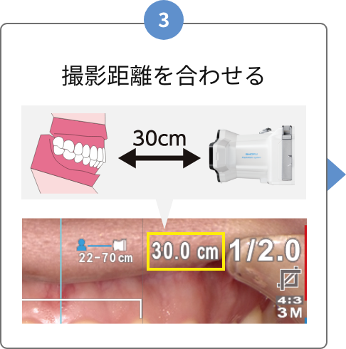 3 撮影距離を合わせる