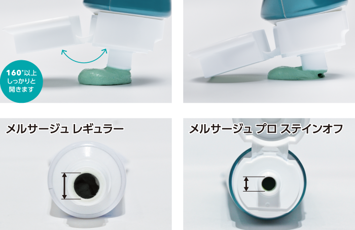 独自設計のワンタッチキャップを採用